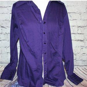 Lane Bryant Button Down Shirt. Size 14/16 Beautiful, rich purple!